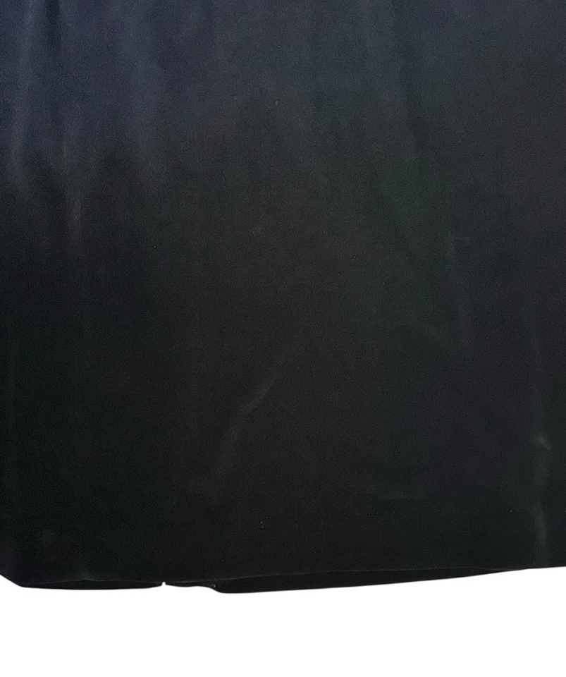 "Falda lápiz de terciopelo negra Dorothy Korby vintage de los años 50 con puños bolsillo cintura 28""" Foto 3 de 4