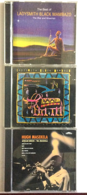 ladysmith black mambazo & hugh masekela 3 cd album set , all excellent