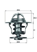 Mahle Thermostat, KüHlmittel FüR Audi Ford Opel Porsche Seat VW