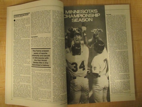 1988 Street and Smiths Baseball Magazine Minnesota Twins World Championship - Picture 4 of 12