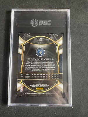 2020-2021 Jaden McDaniels Select Tiger SSP Rookie RC Timberwolves