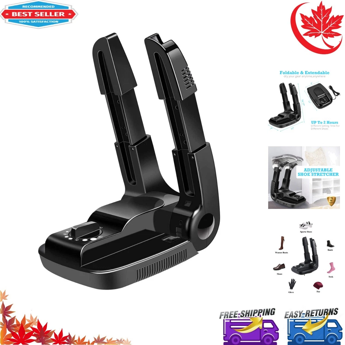 Portable Folding Electric Shoe Glove Boot Dryer Rapid Quick Drying 110V eBay