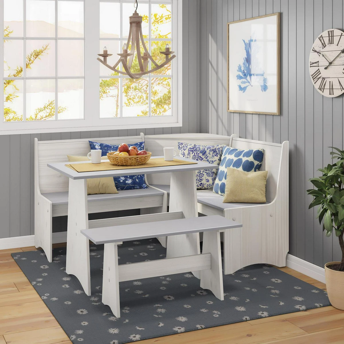 Corner Nook Dining Set Breakfast Booth Bench Little Casa