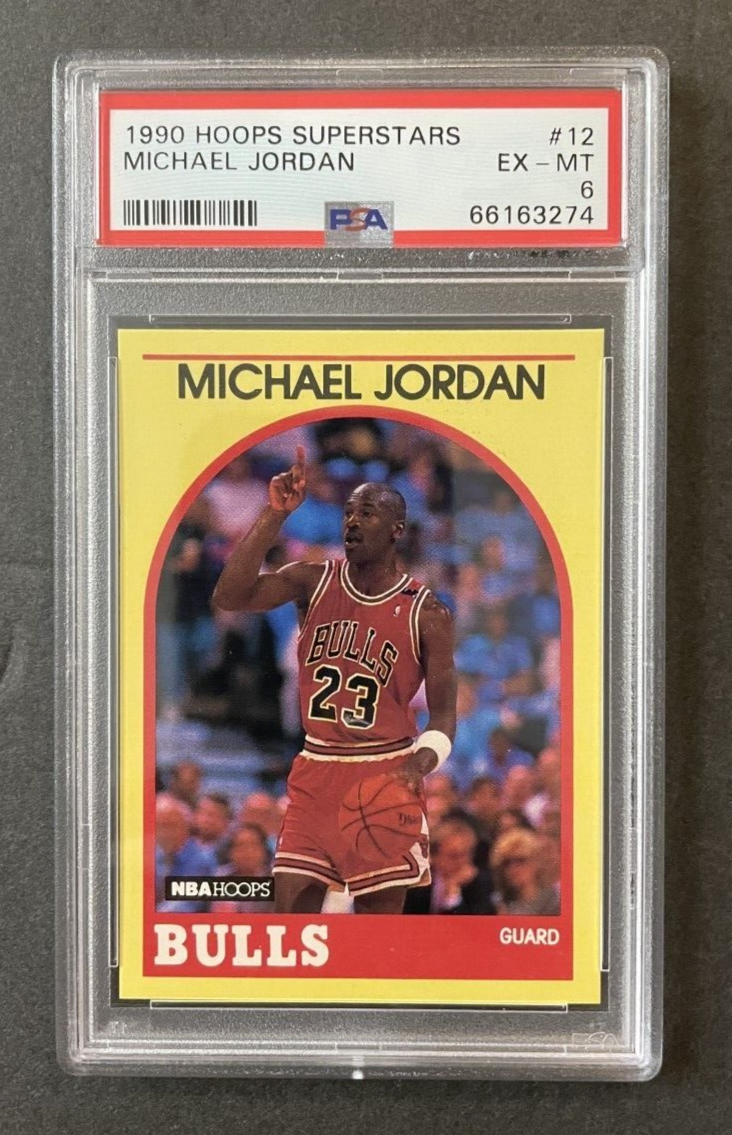 [最安値] 1990 Hoops マイケル•ジョーダン PSA-10 1990 Hoops Superstars Michael Jordan (Yellow Border) PSA