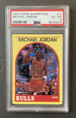 [Tokyo_DC]1990 Hoopsマイケル•ジョーダン PSA-10 1990 Hoops Superstars Michael Jordan (Yellow Border) PSA MINT 6