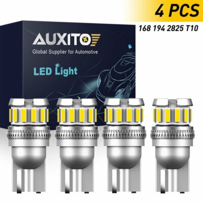#ad #ad 4x AUXITO 194 168 2825 T10 LED Light Marker Map License Plate Bulbs 6000K White $10.99