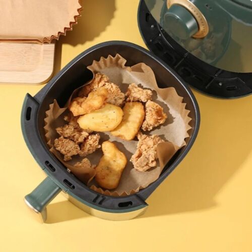 100PCS Air Fryer Disposable Paper Liner Non-stick Baking Oil-proof Liners Square - Picture 10 of 14