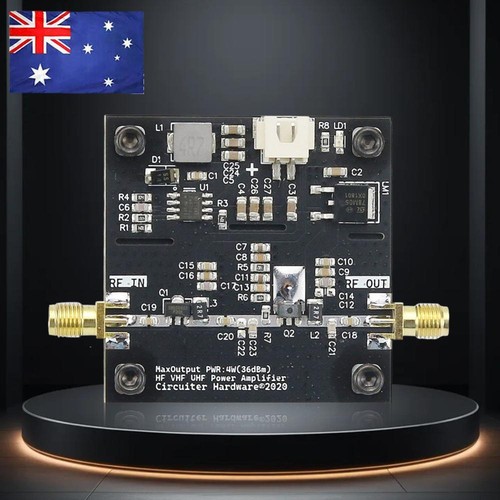0.5-800MHz 40dB Gain RF Power Amplifier Module HF VHF UHF Amp for Ham Radio