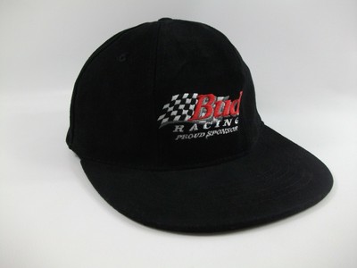 black strapback baseball cap