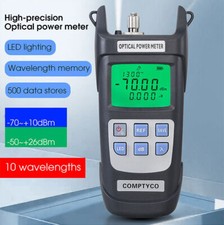 High Precision OPM Fiber Optical Power Meter LED Light -50~+26dBm/-70~+10dBm