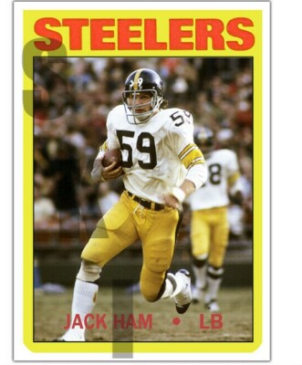 1972 STCC #355 Jack Ham Pittsburgh Steelers Topps missing Rookie