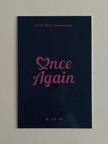 TWICE 8th Anniversary Fan Meeting ONCE AGAIN MD Trading Card Photocard + Benefit - Picture 144 of 160