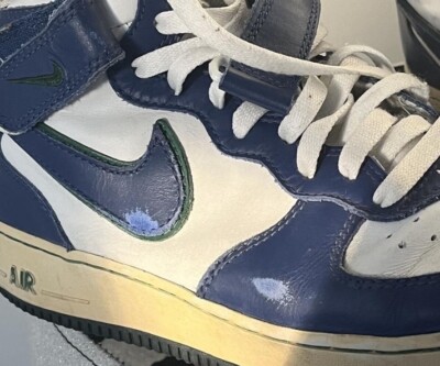 Size 10.5 - Nike Air Force 1 Mid Blue and Green - 306352-144  display picture 2