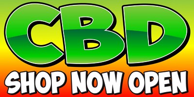 CBD Sold Here Banner and CBD Sign Set 2 Foot by 4 Foot Banner & 2 18 Inch by 24 Inch Sign Set CBD Sold Here Banner and CBD Sign Set 2 Foot by 4 Foot Banner & 2 18 Inch by 24 Inch Sign Set