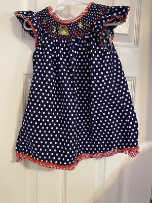 Lil Cactus Smocked Bishop Dress - Size 2T 