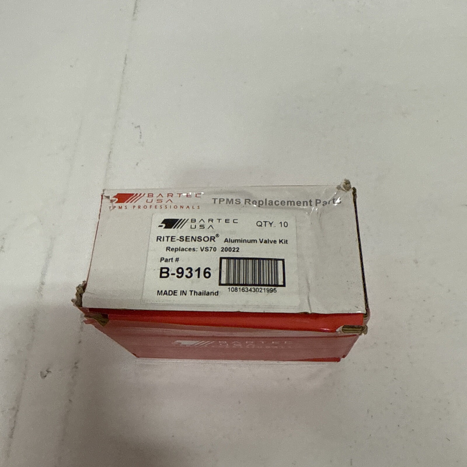 10 Pack Bartec USA B-9316 TPSM Service Kit Conti TG1C Kit & Valve Stem Gray Seal