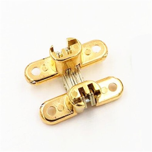2Pcs Invisible Cross Hinge Hidden Concealed Cabinet Cupboard Door Wooden Boxes - Picture 4 of 14
