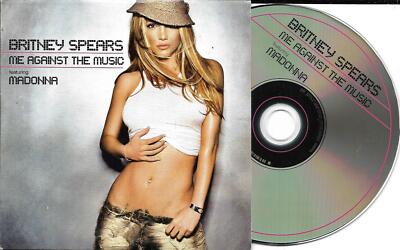 CD CARDSLEEVE 2 TITEL BRITNEY SPEARS feat MADONNA ME AGAINST THE MUSIC 2003