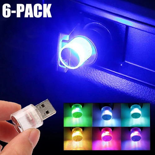6STK RGB Auto Innenbeleuchtung Atmosphäre Lampen Neon Ambientebeleuchtung Lamp - Bild 2 von 9