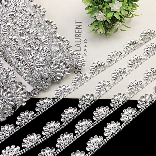 9M Rhinestones Trimming Chain Crystal Applique Wire Diamonds Embellishment - Picture 8 of 12