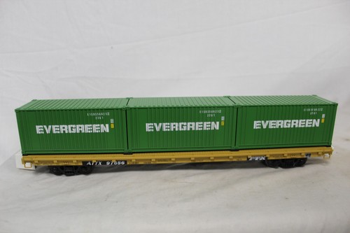 MTH Electric Trains - TTX (#97656) 60' Flat Car w/(3) 20' Containers 20-95262 - Picture 4 of 4