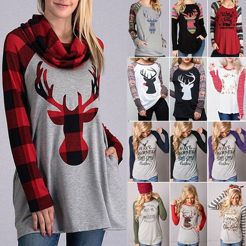 Buy Womens Christmas Tops Graphic 