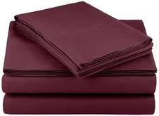 Bed Sheet Set 4 Piece Egyptian Comfort 1800 Count Ultra Soft Deep Pocket