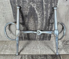 VTG Full Cheek Snaffle Bit Horse Bridle Tack Mouthpiece Equestrian Metal 5"