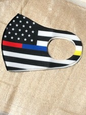 2 X WASHABLE FASHION PROTECTIVE STRETCH FACE MASK - UNISEX - FREE SIZE