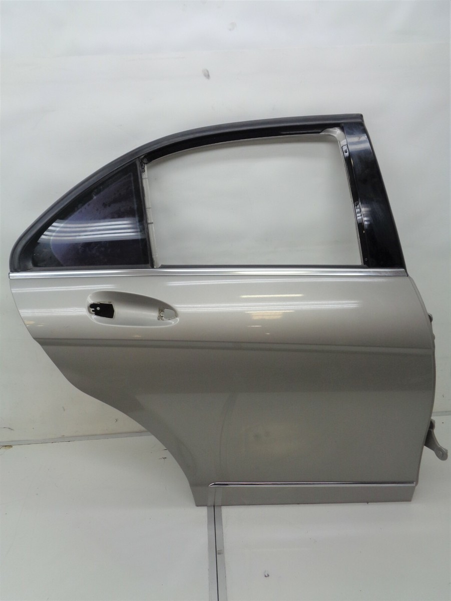 08-14 Mercedes C300 Exterior Door Shell Rear Right Side Silver OEM