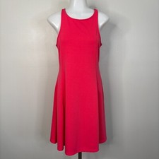 Old Navy Dress Medium Pink Fit & Flare Sleeveless Stretch Casual Women