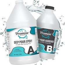 Promise Epoxy - 1.5 Gallon Kit of Deep Pour, Pourable Plastic Up to 2" Thick