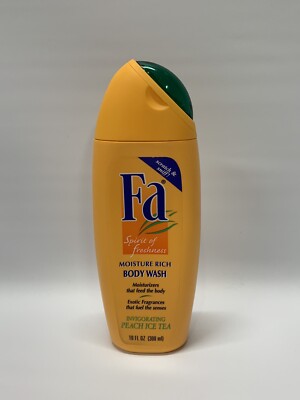 NEW! Fa Peach Ice Tea FA Body Wash Spirit Of Freshness Discontinued! RARE 1999