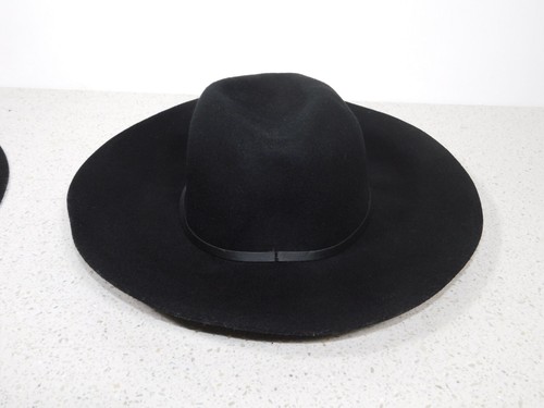 Sombrero de ala ancha Merona para mujer negro talla única nuevo con etiquetas Fedora - Imagen 4 de 7