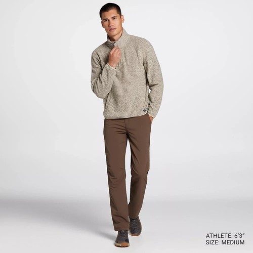 Alpine Design Men's Retreat Quarter Snap Fleece | Tan Heather | Small - Picture 2 of 10