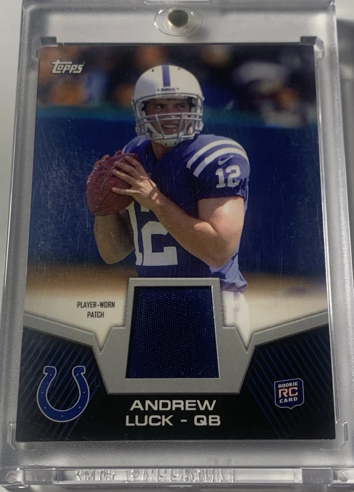2012 TOPPS ANDREW LUCK ROOKIE JERSEY RELIC PATCH #RP-AL RC Indianapolis Colts - Image 3 of 4