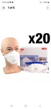 3M AURA 1863+ FFP3 FACE MASKS BOX OF 20 DISPOSABLE - EXPIRY DATE 2027 - FREE P+P