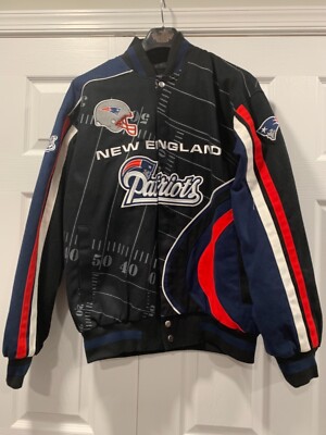 NEW ENGLAND PATRIOTS JACKET NFL COAT SIZE MEDIUM VINTAGE RARE NICE BOMBER  Large - Main Image