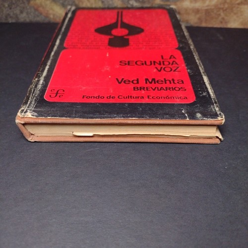 La Segunda Voz Par Ved Mehta -Hardcover -1st Spanish Edition -1975 - Picture 5 of 14