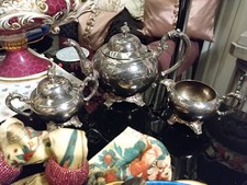 Vintage Oneida Silver Plated Holloware Tea / Coffee Service Made in U.S.A