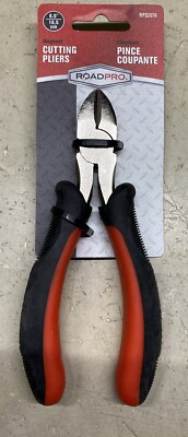 Roadpro 6.5  Diagonal Cutting Pliers,  Wire and Thin Metal Comfort Grip RPS2076