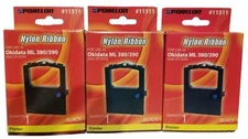 Porelon 11511 Okidata Microline 380/390 Nylon Printer Ribbon with Re-inker, 3-Pa