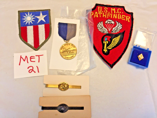 USMC Marines EGA Medaglia Esercito Vintage varie Medaglie di Guerra Militari toppe #21 - Foto 5 di 9