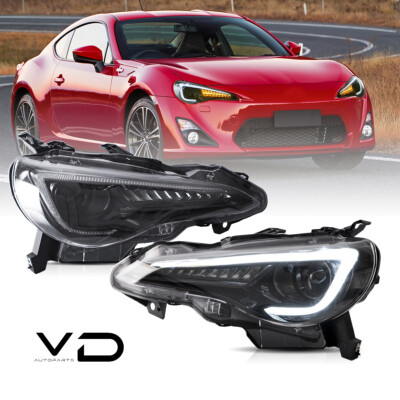 VLAND LED Headlights For 2013-20 Subaru BRZ Scion FRS Toyota 86 w/Sequential Set