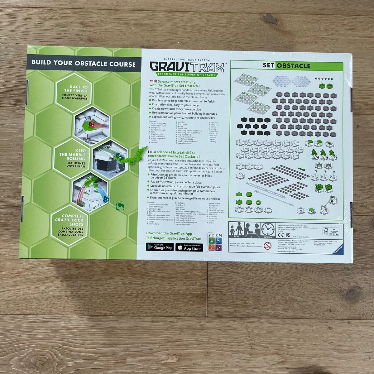 Ravensburger Interactive Track, GRAVITRAX Obstacle Set, 186 pieces