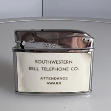 Vintage Warco Attendance Award Flat Lighter Southwestern Bell