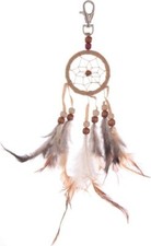 KEY RING DREAMCATCHER FEATHER  GREAT ON BAGS DECORATION SMALL GIFT NOVEL