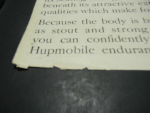 Vintage 1921 Hupmobile Motor Car 1920s Old Car Print Ad 5A3 - Picture 3 of 4