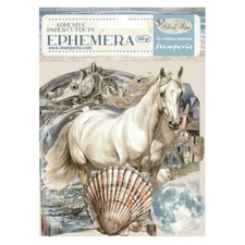 Stamperia SILENT SEA Adhesive Ephemera 28pc Mixed Media Scrapbook DFLCT63