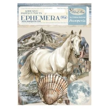 Stamperia SILENT SEA Adhesive Ephemera 28pc Mixed Media Scrapbook DFLCT63